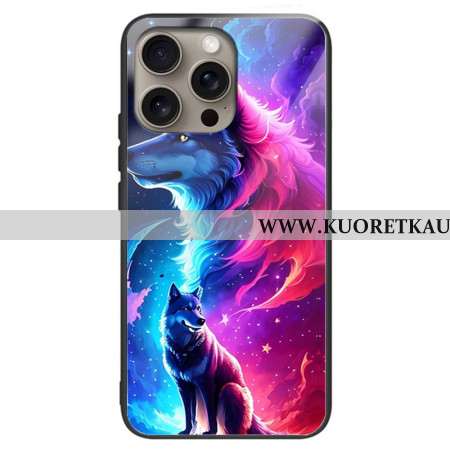 Kuori iPhone 16 Pro Max Starry Wolf Karkaistu Lasi