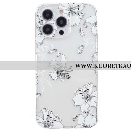 Kuori iPhone 16 Pro Max Valkoisia Kukkia