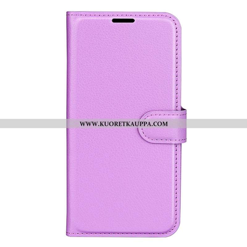 Nahkakotelo Samsung Galaxy A55 5g Classic Litchi Faux Leather