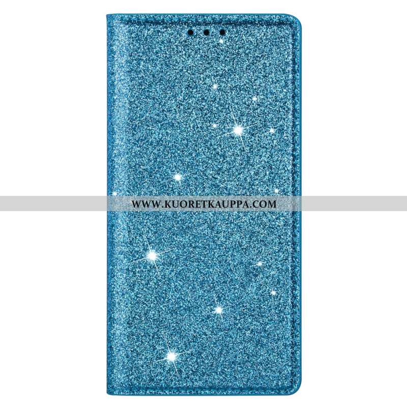 Nahkakotelo Samsung Galaxy A55 5g Glitteriä