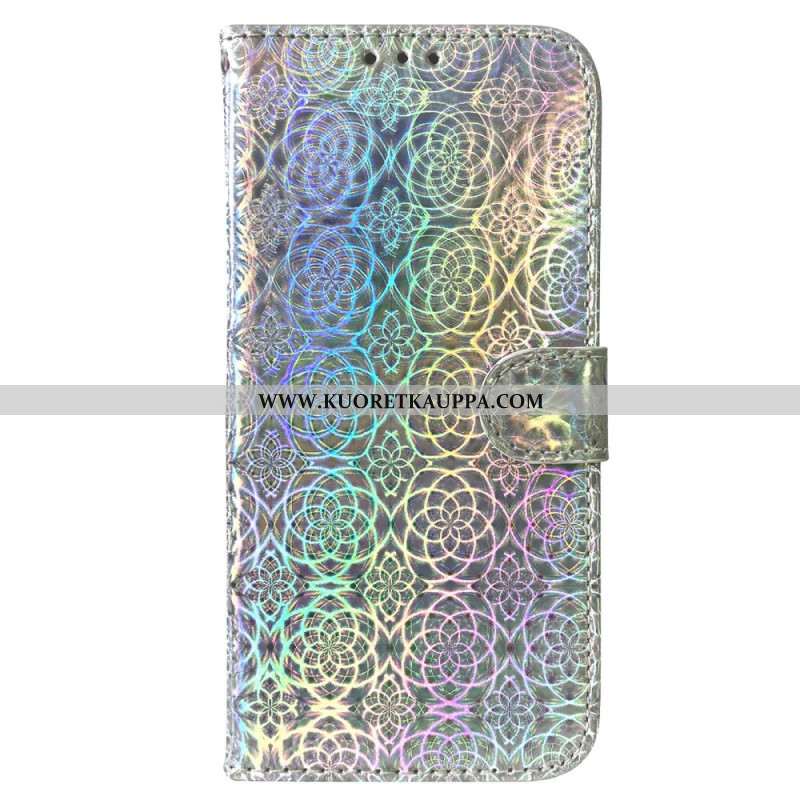 Nahkakotelo Samsung Galaxy A55 5g Strappy Disco -tyyli