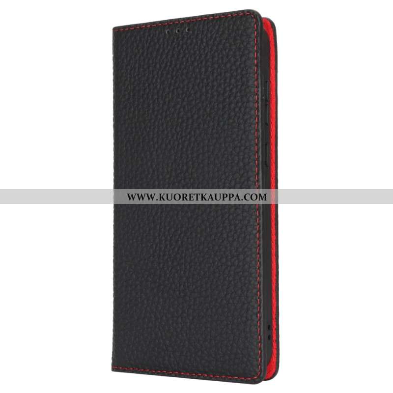 Nahkakotelo Samsung Galaxy S24 Fe Litchi Texture Leather