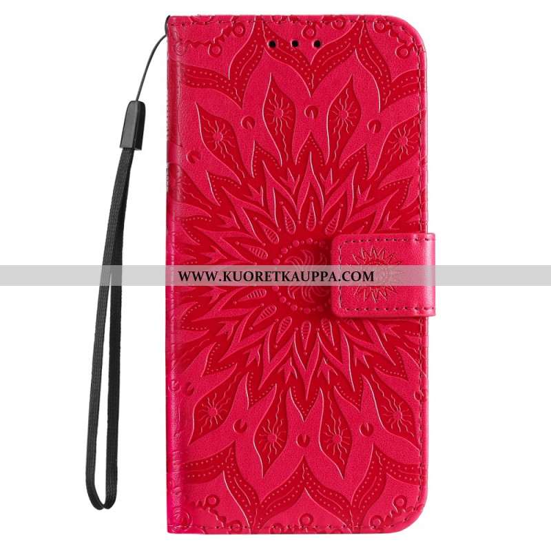 Nahkakotelo Xiaomi Redmi Note 13 4g Mandala Hihnalla