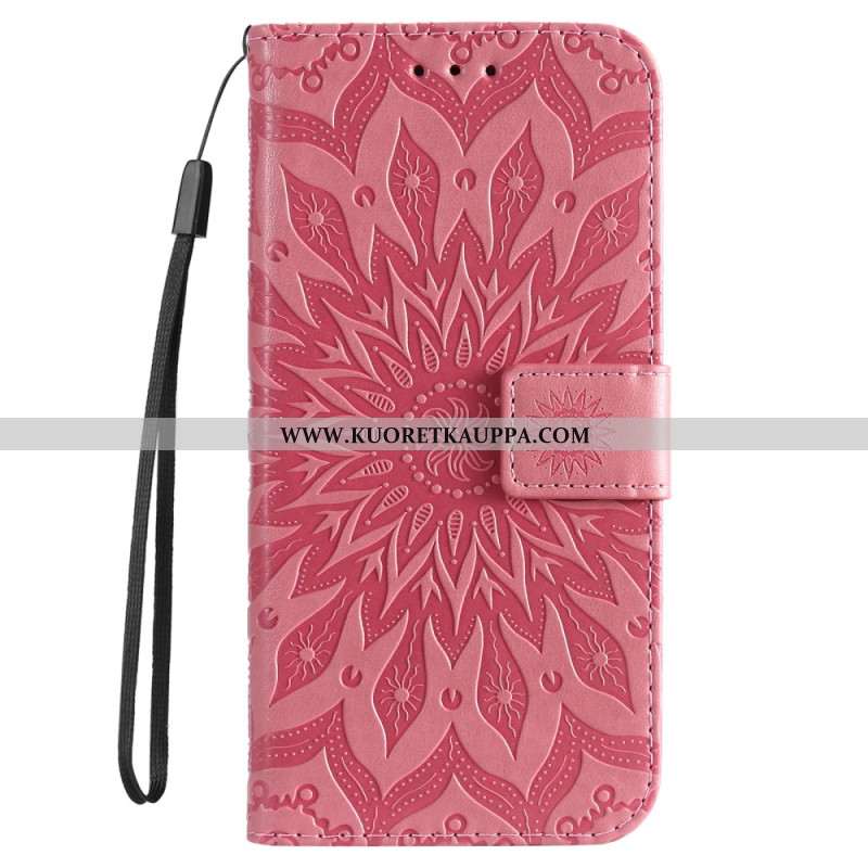 Nahkakotelo Xiaomi Redmi Note 13 4g Mandala Hihnalla