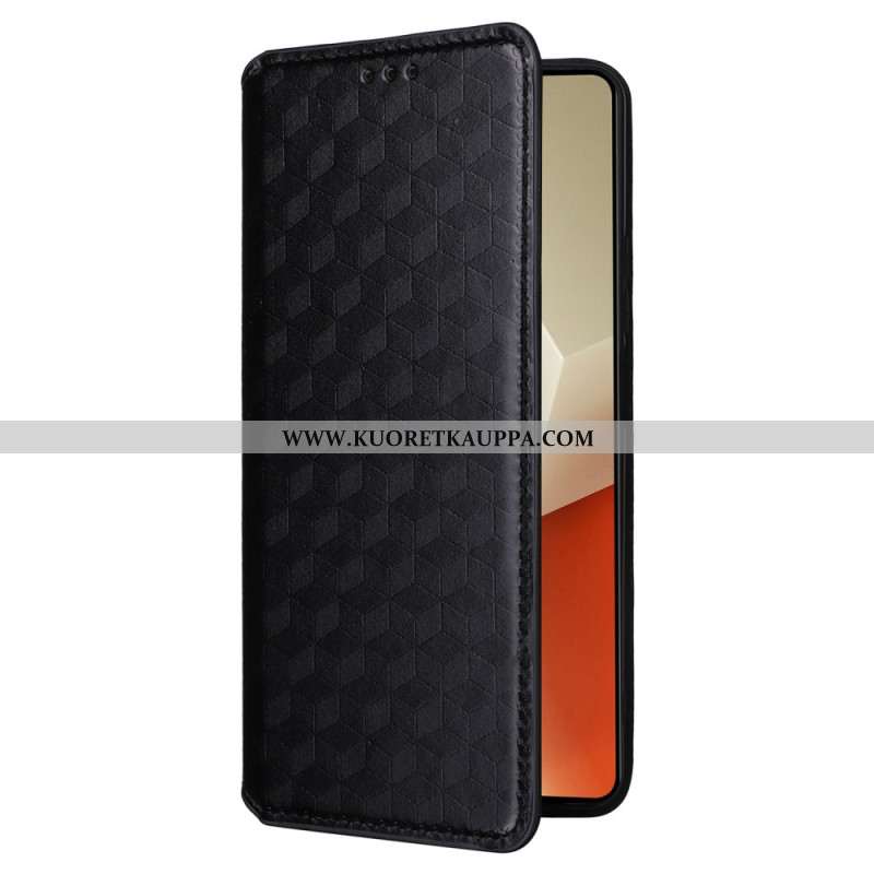 Nahkakotelo Xiaomi Redmi Note 13 5g Puhelinkuoret 3d-kuutiot