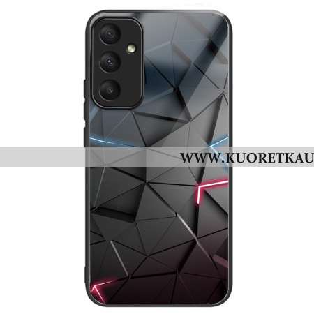 Puhelinkuoret Samsung Galaxy A55 5g Karkaistusta Lasista Tehdyt Mustat Kolmiot